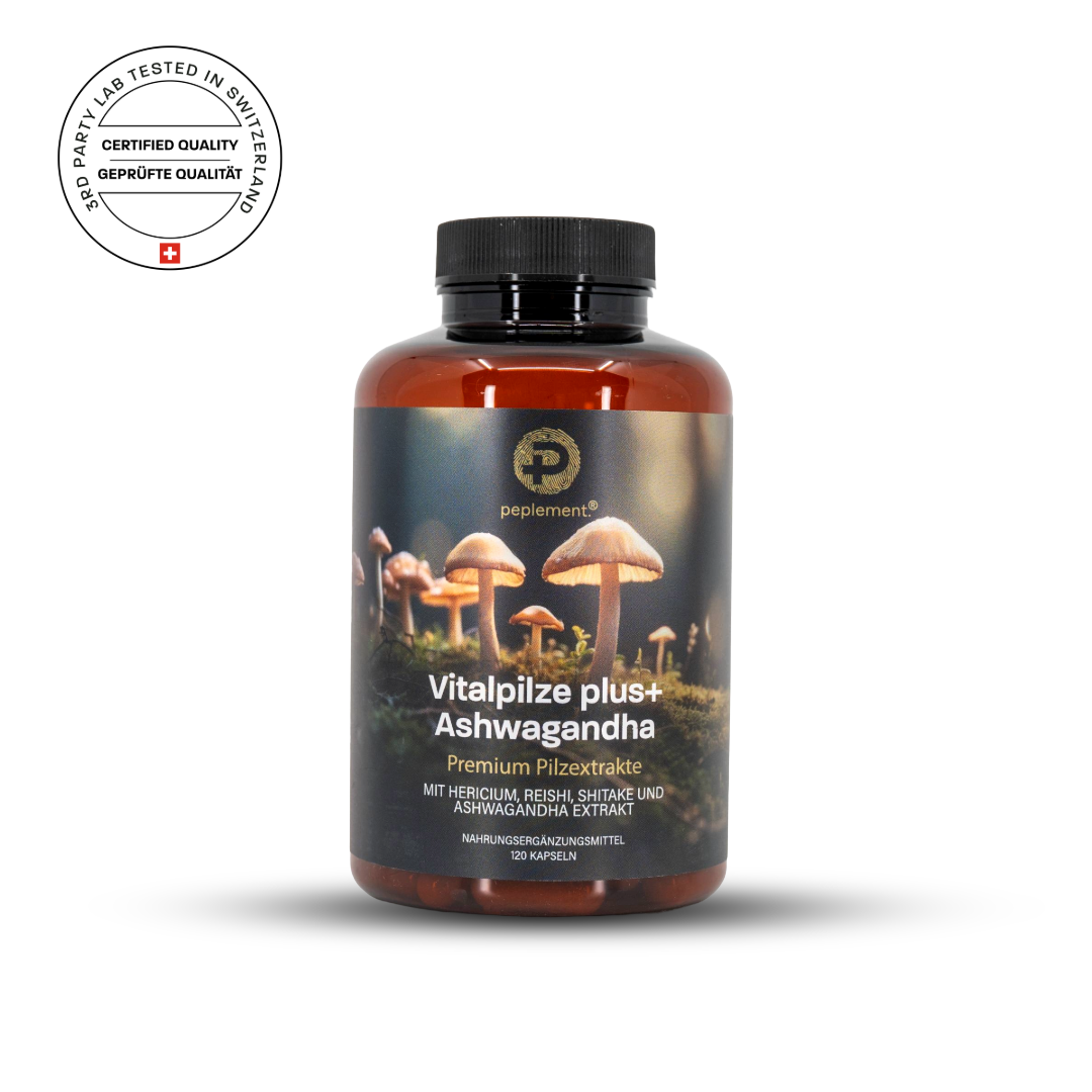 Vitalpilze plus+ Komplex mit Ashwagandha