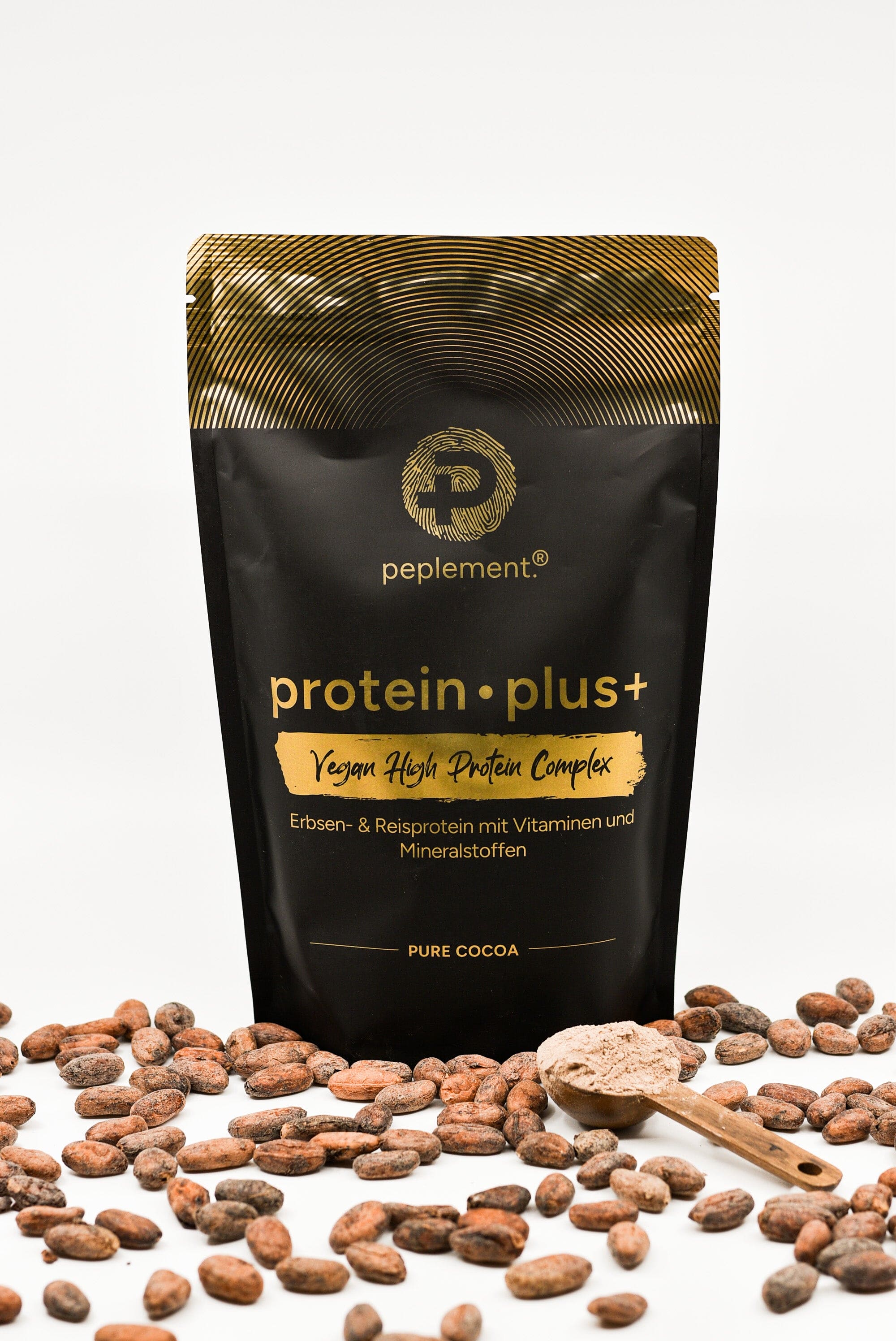 Bestes Veganes Protein mit ausgewogenem Aminosäureprofil, Vitaminen, Mineralstoffen und echtem Kakao
