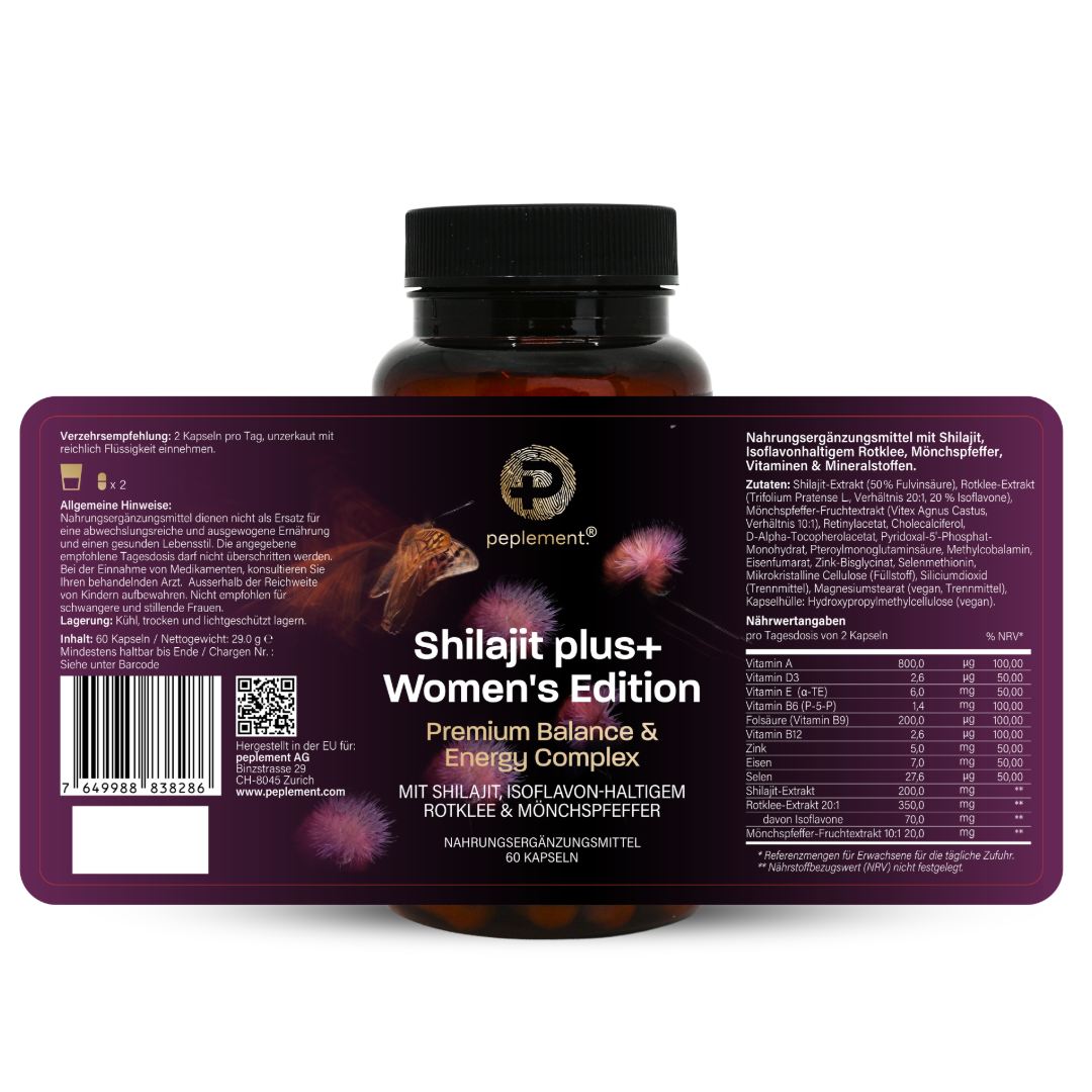 Shilajit plus+ Women's Edition – Premium Balance & Energie Complex