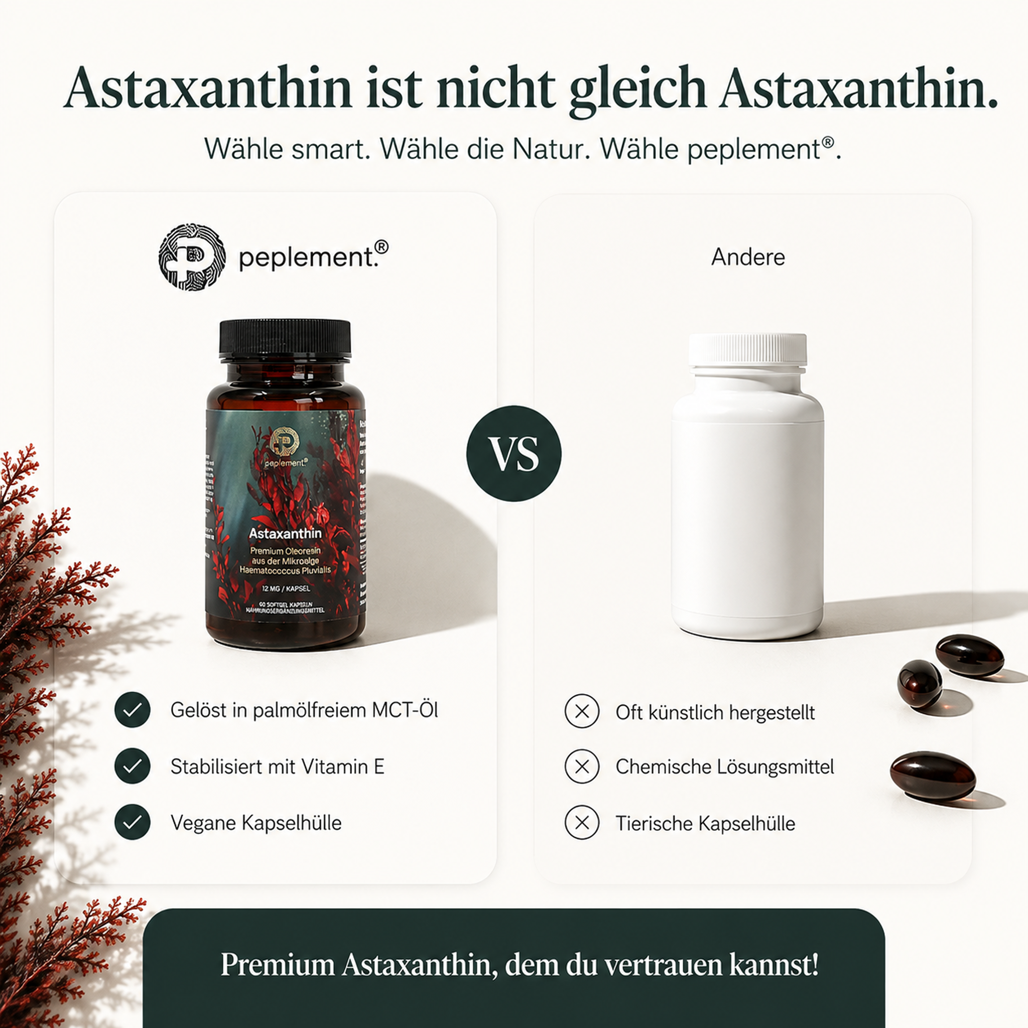 Astaxanthin Softgelkapseln 12 mg