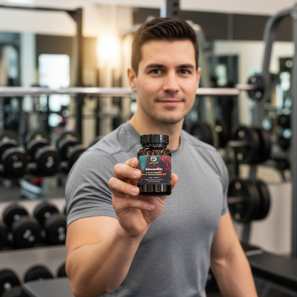 Astaxanthin - NatAxtin®. Premium Antioxidantien Softgels & Vitamin E