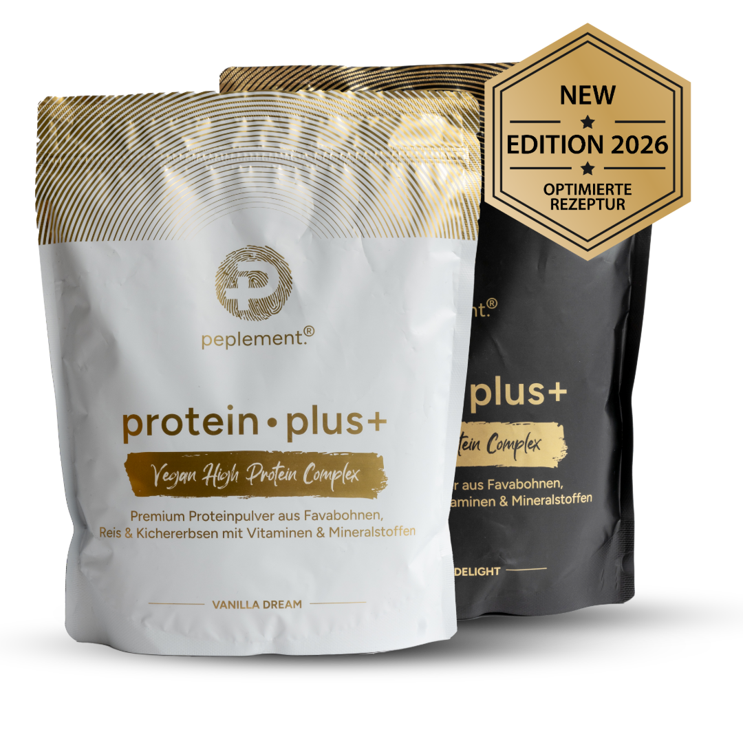 Protein Power-Duo-Pack Vanille & Schokolade - 100 % vegan mit vollständigem Aminosäure Profil