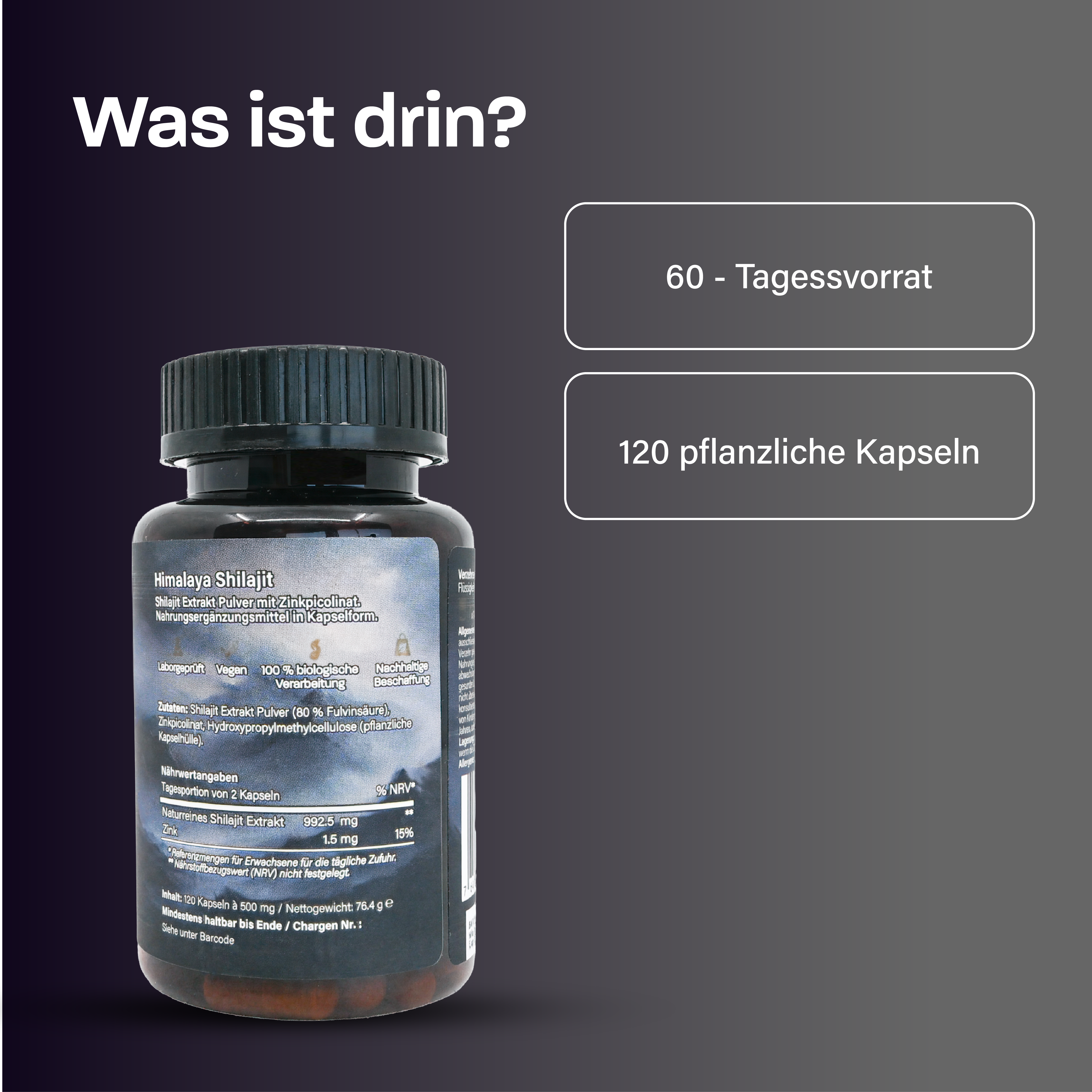 Anti-Stress Bundle mit Shilajit & Vitalpilzen