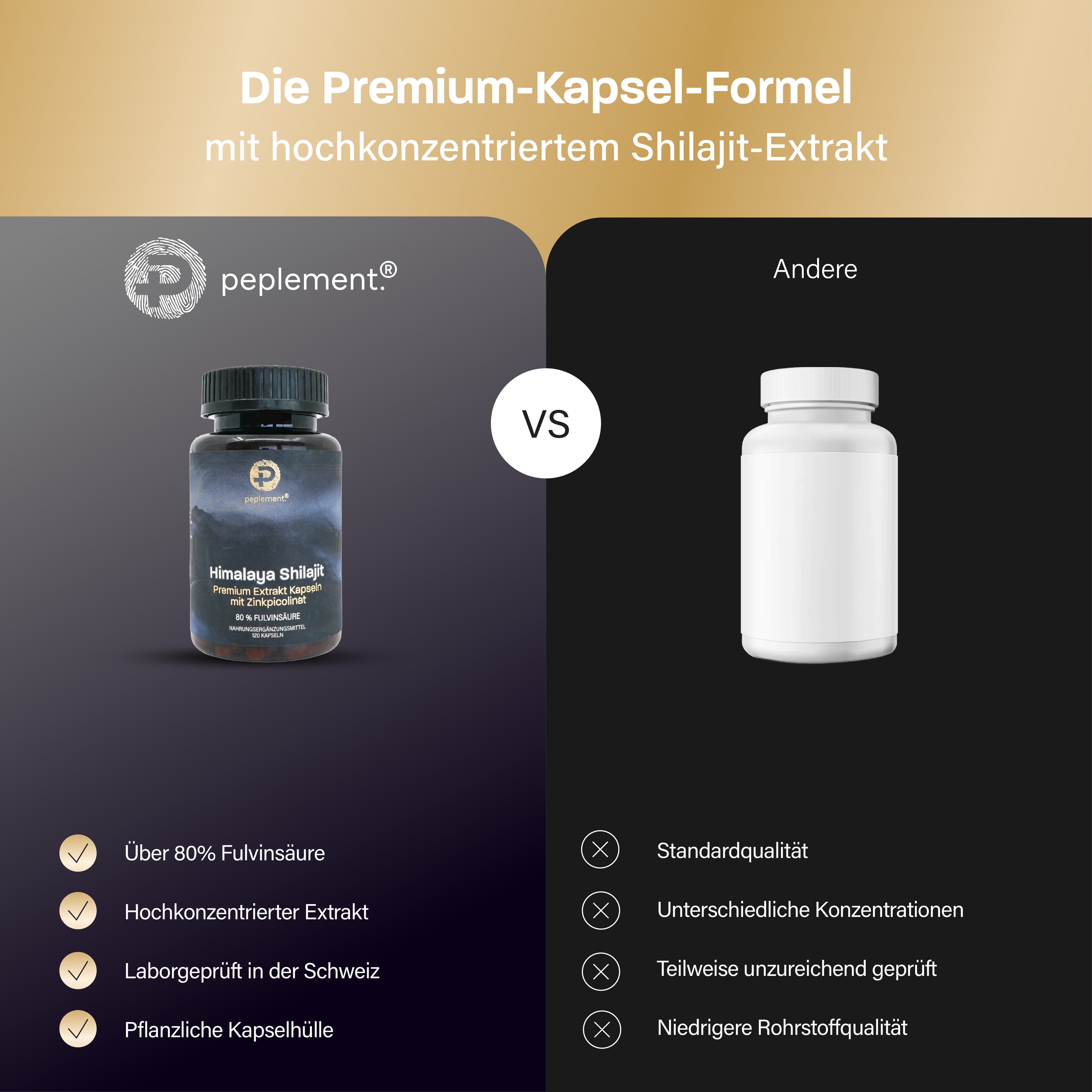 Anti-Stress Bundle mit Shilajit & Vitalpilzen